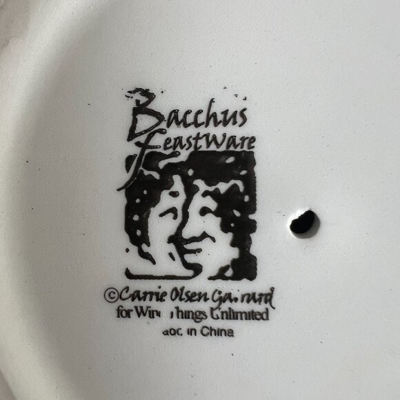 Carrie Olsen Garrand Design Bacchus Feastware Set of 6 Mugs Coffee/Tea Ceramic - Picture 6 of 7